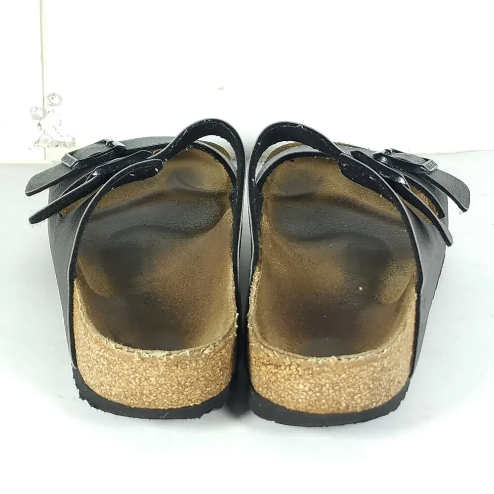 BIRKENSTOCK Arizona Men's EU43 US10 Anthracite Birko-Flor Slide Sandals